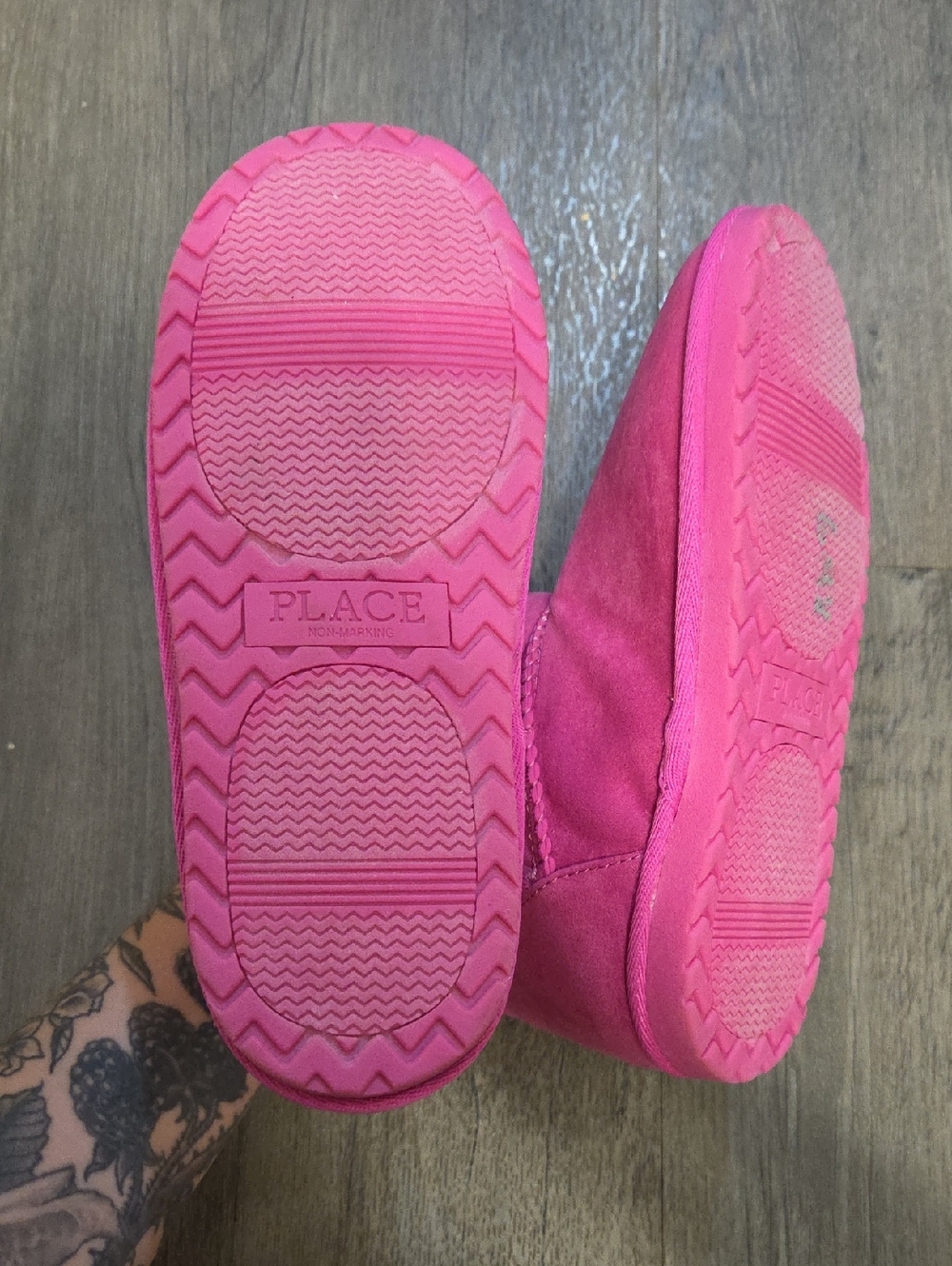 Place • Bright Pink Plush Lined Short Winter Boots - Picture 7 of 8